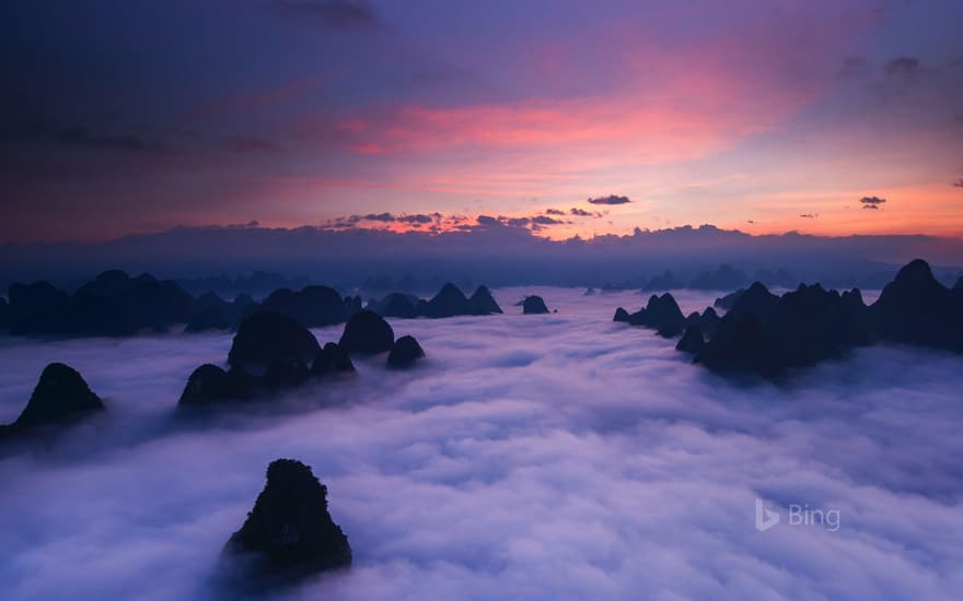 Huangshan mountains in Anhui province, China