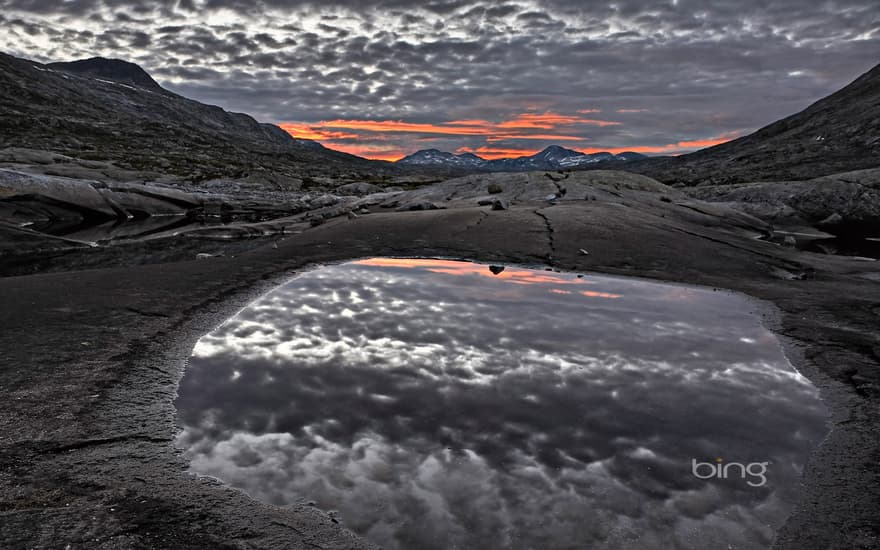 A lake in Jotunheimen National Park, Norway