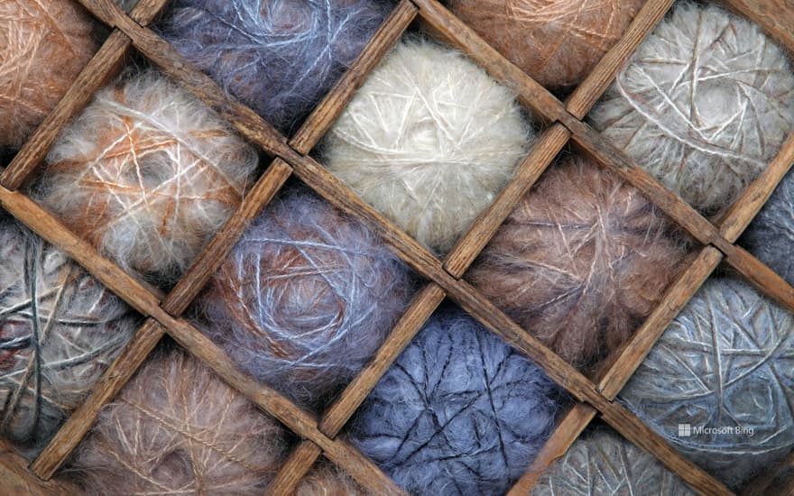 Wool and mohair yarn