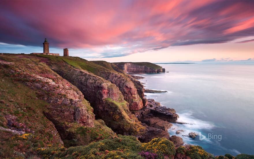 Lighthouse of Cap Fréhel on the Emerald Coast, Brittany, France