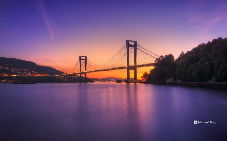 The Rande Bridge in Vigo, Spain